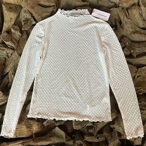 Woman’s Long Sleeve Sheer Top